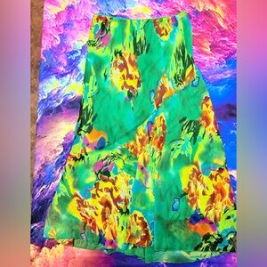 Metro Wear Bright Emerald Green Skirt